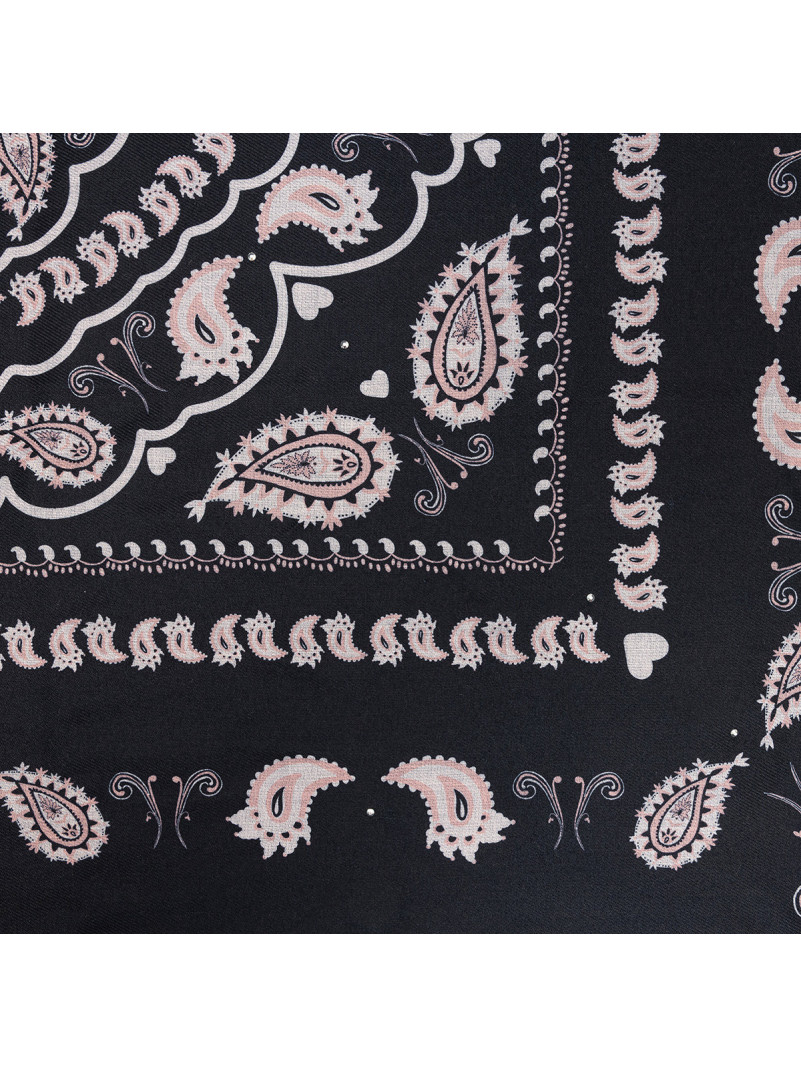 Foulard carré Lollipops TRICIA NOIR