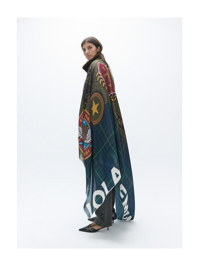 Foulard Lola Casademunt Carreaux et Patchs 100x200cm