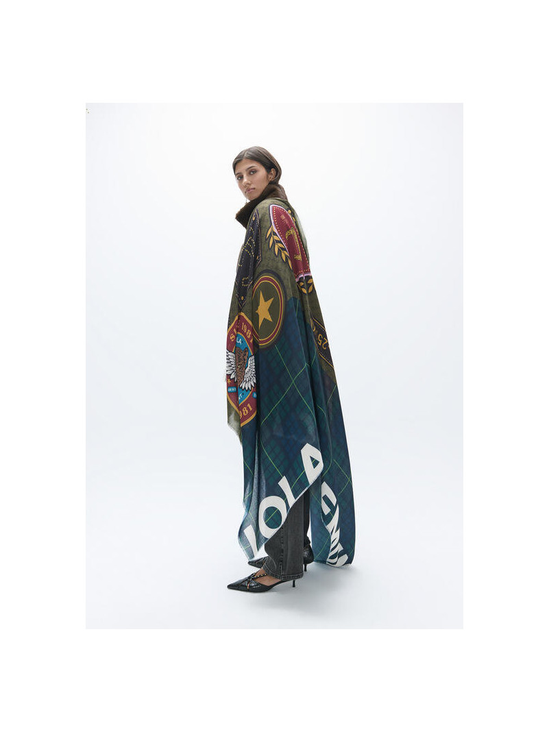 Foulard Lola Casademunt Carreaux et Patchs 100x200cm