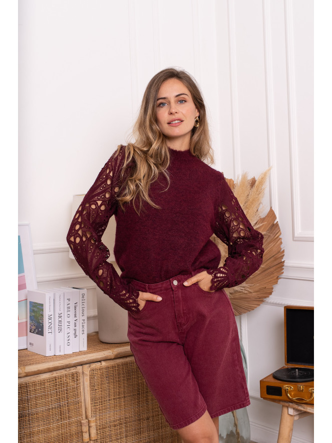 Pull REVE Burgundy