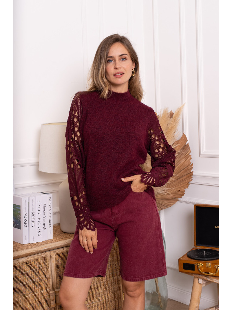 Pull REVE Burgundy