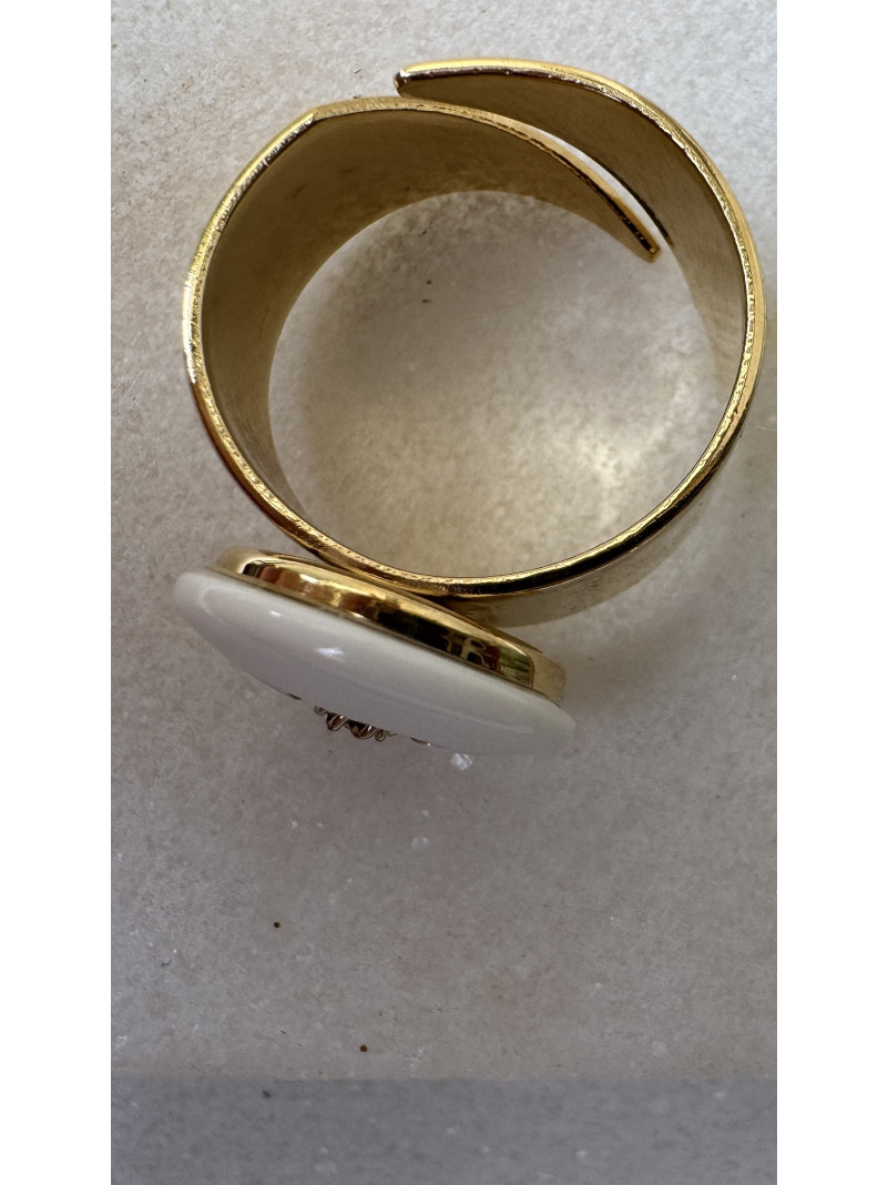 BAGUE TWICE WHITE LOGO