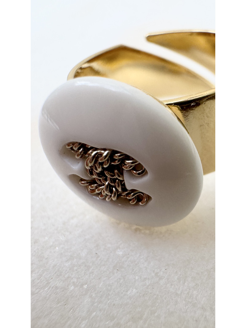 BAGUE TWICE WHITE LOGO