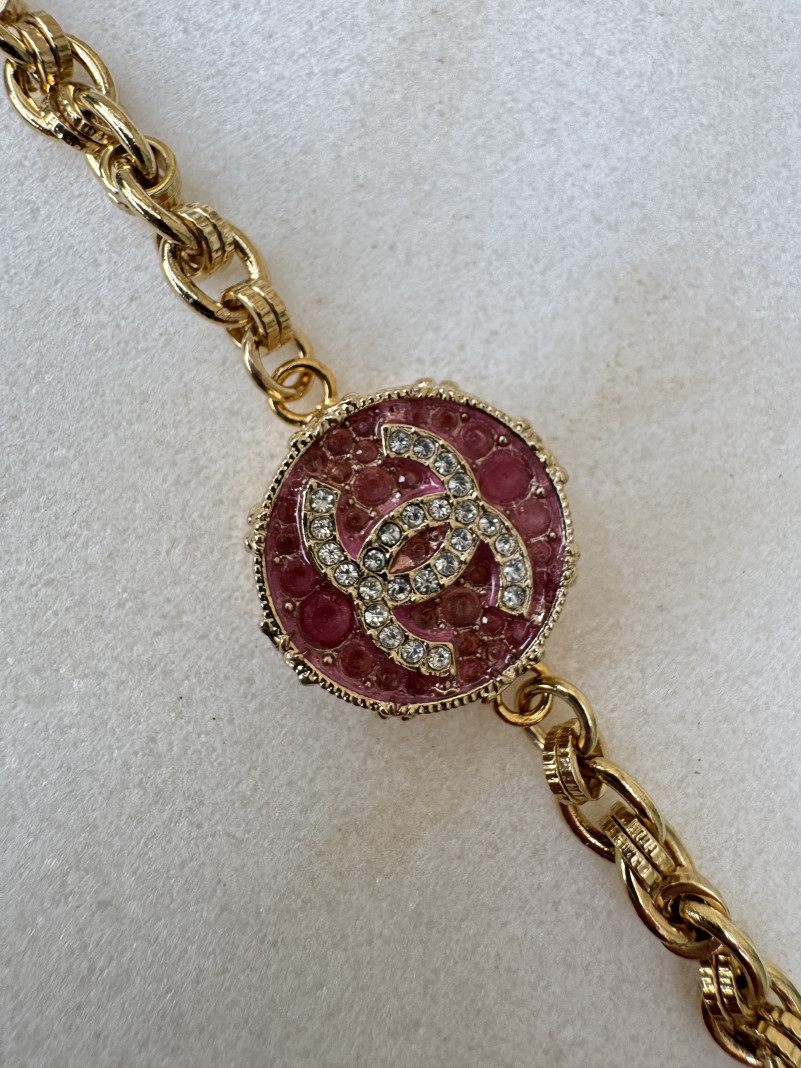 BRACELET TWICE PINK STRASS