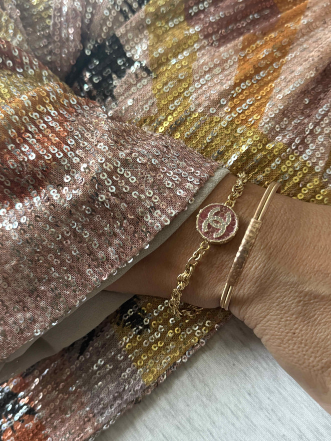 BRACELET TWICE PINK STRASS