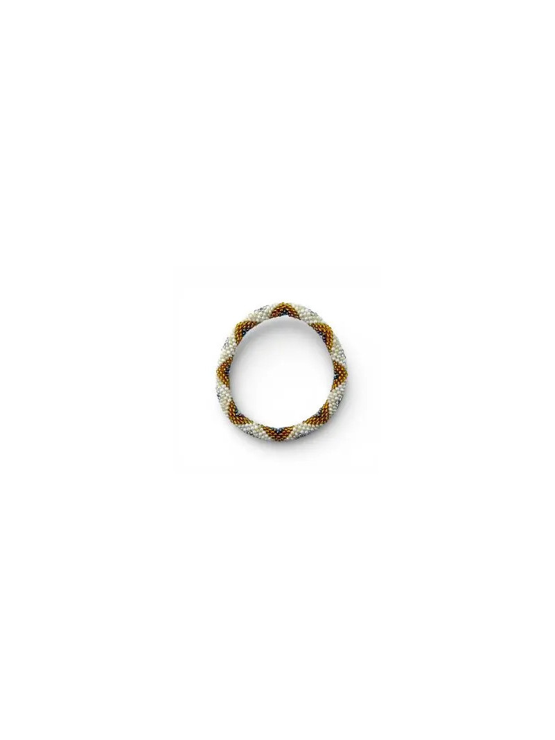 BRACELET NÉPALAIS PERLE DORÉ