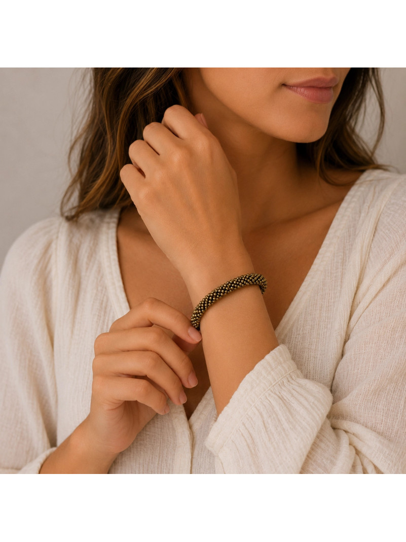 Bracelet NÉPALAIS MARRON UNI