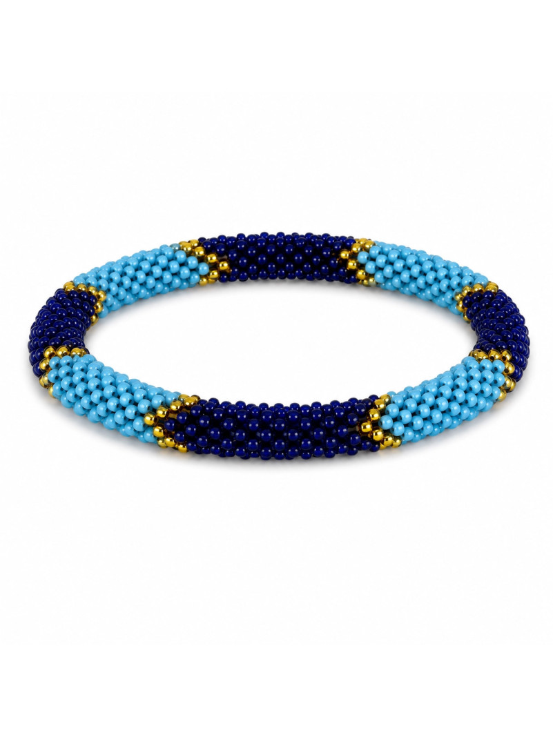 Bracelet NÉPALAIS MARINE BLEU CLAIR
