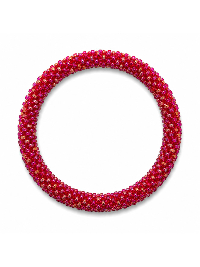 Bracelet NÉPALAIS FRAMBOISE UNI