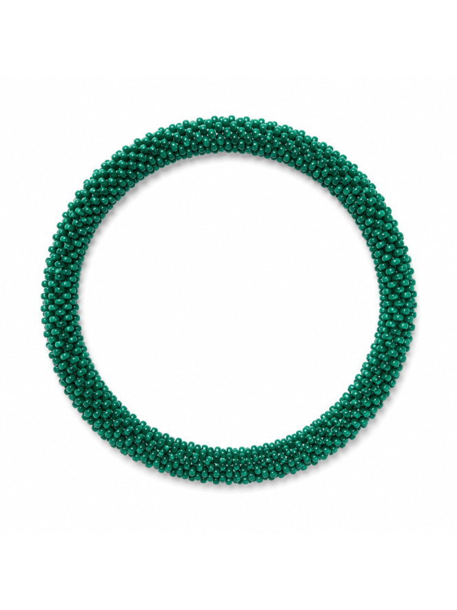 Bracelet NÉPALAIS VERT FONCÉ UNI