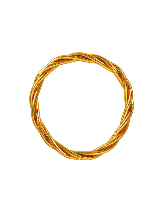 JONC BOUDDHISTE TORSADÉ GOLD