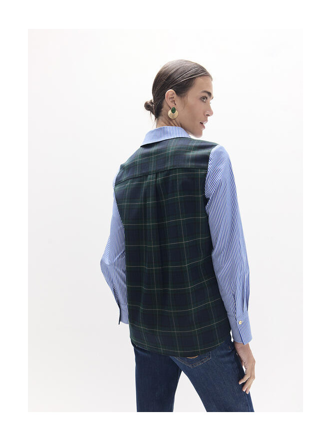 Chemiser Lola Casademunt RAYURES -TARTAN
