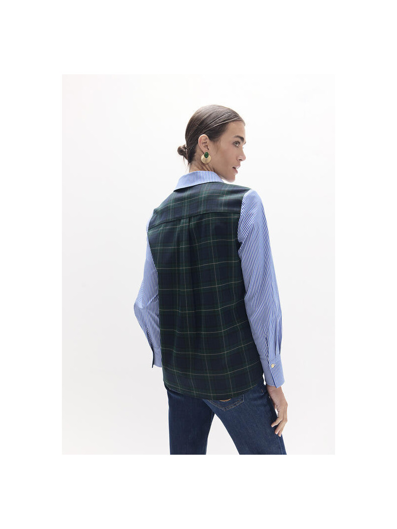 Chemiser Lola Casademunt RAYURES -TARTAN