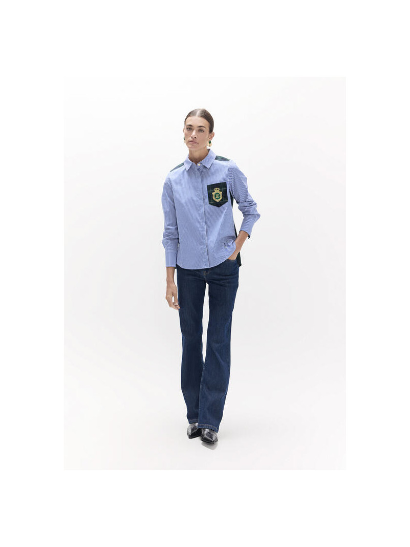 Chemiser Lola Casademunt RAYURES -TARTAN