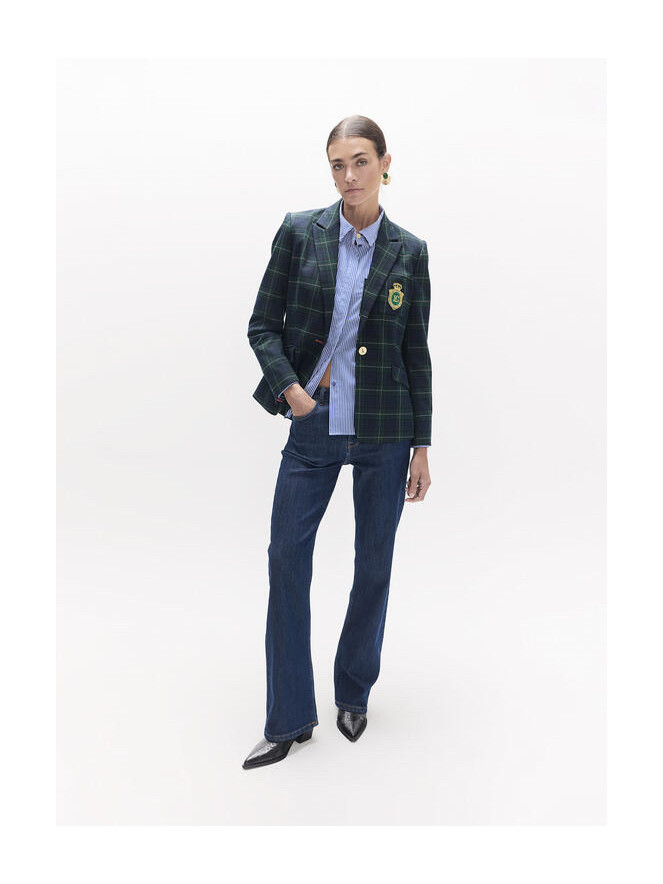 Veste blazer Lola Casademunt CARREAUX ECOSSAIS ÉCUSSON