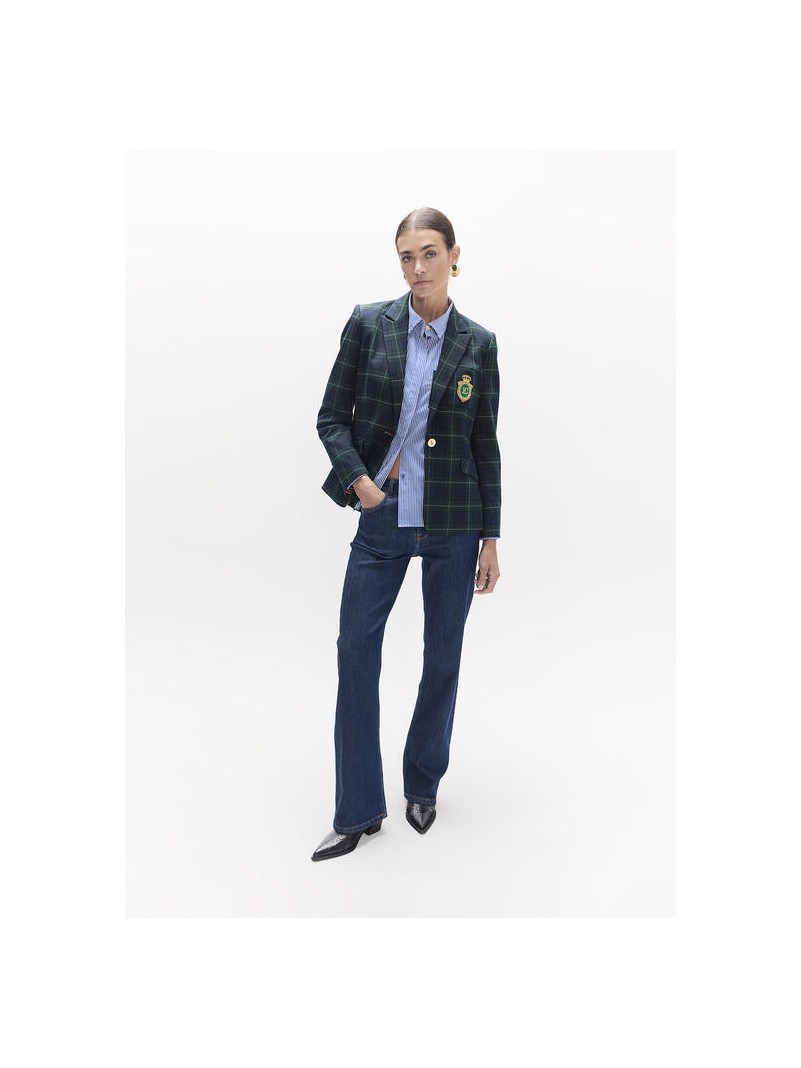 Veste blazer Lola Casademunt CARREAUX ECOSSAIS ÉCUSSON