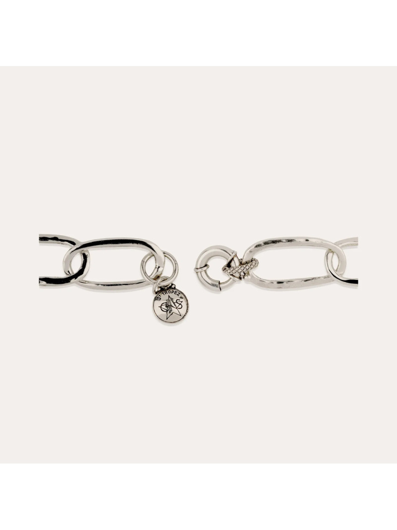 Collier Gas MAILLE OVALE ARGENTÉ