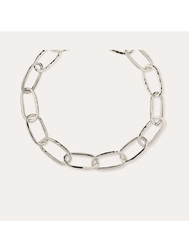 Collier Gas MAILLE OVALE ARGENTÉ