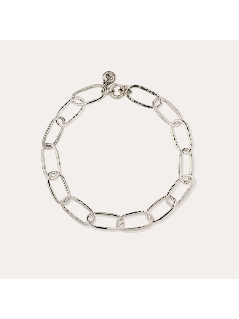 Collier Gas MAILLE OVALE ARGENTÉ