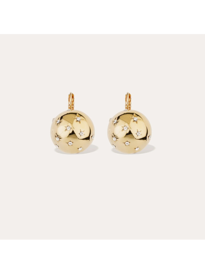 Boucles d'oreilles Gas COMÈTE GM DORÉ