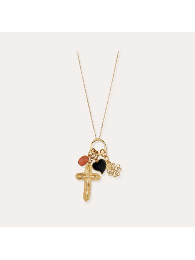 Sautoir Gas SUERTE CHARMS doré