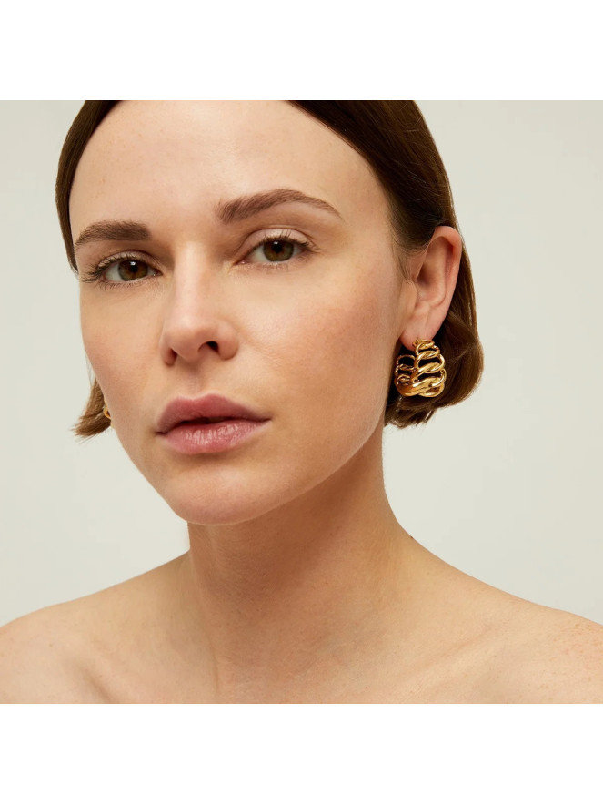 Boucles d'oreilles Gas BRONX créoles doré
