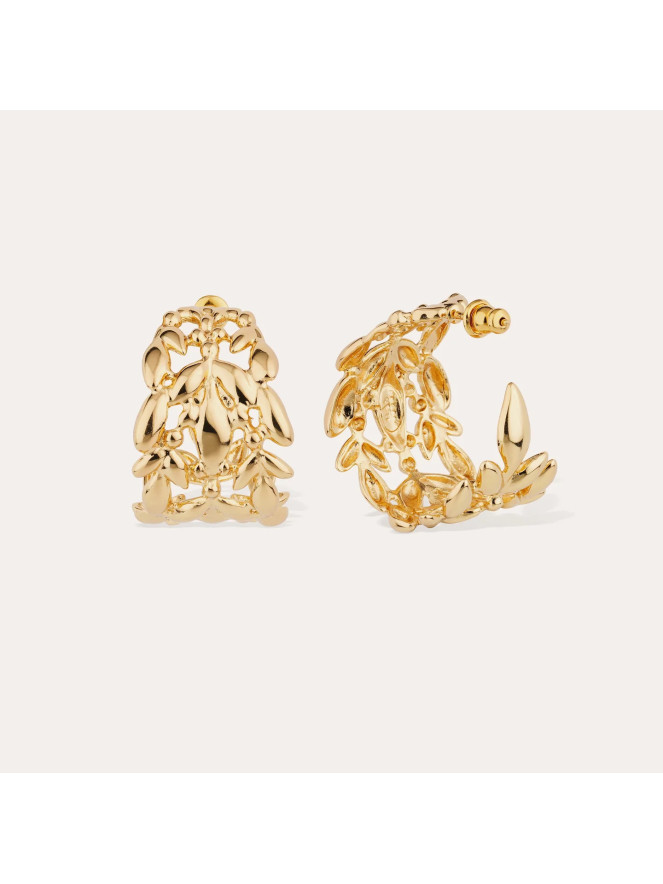 Boucles d'oreilles Gas OLEA créoles pm doré