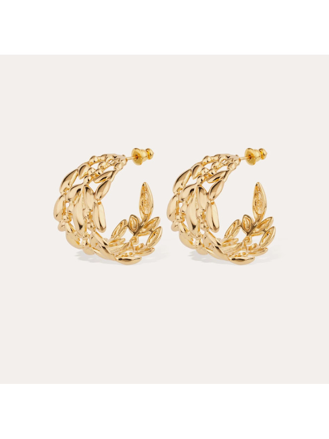 Boucles d'oreilles Gas OLEA créoles pm doré