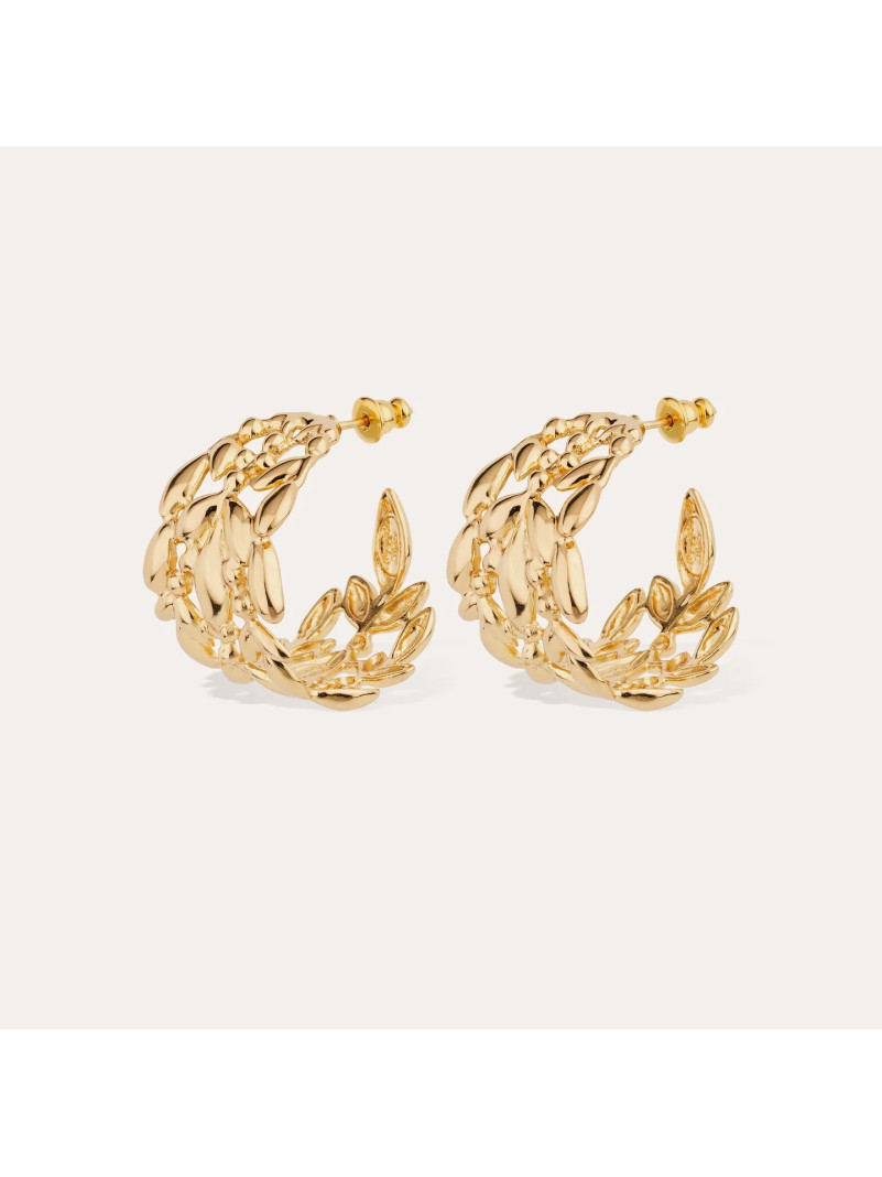 Boucles d'oreilles Gas OLEA créoles pm doré