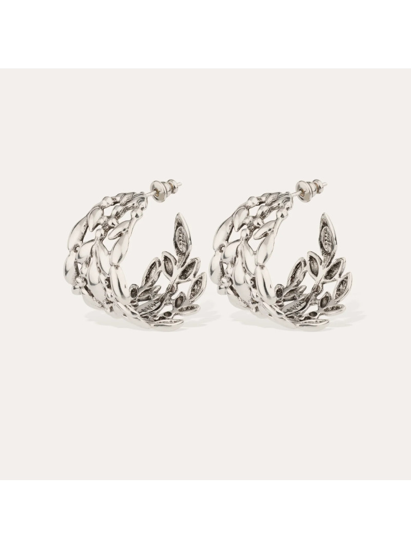 Boucles d'oreilles Gas OLEA créoles pm argenté