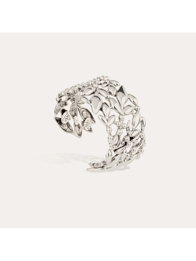 Bracelet manchette Gas OLEA argenté