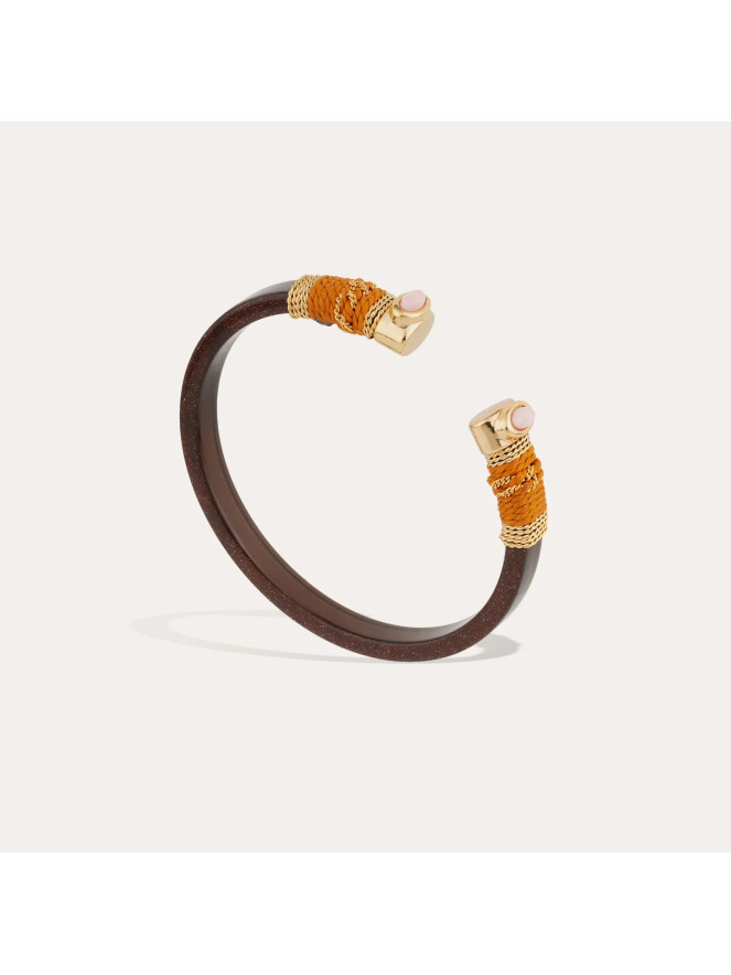 Bracelet Gas SARINA Marron. Édition limitée