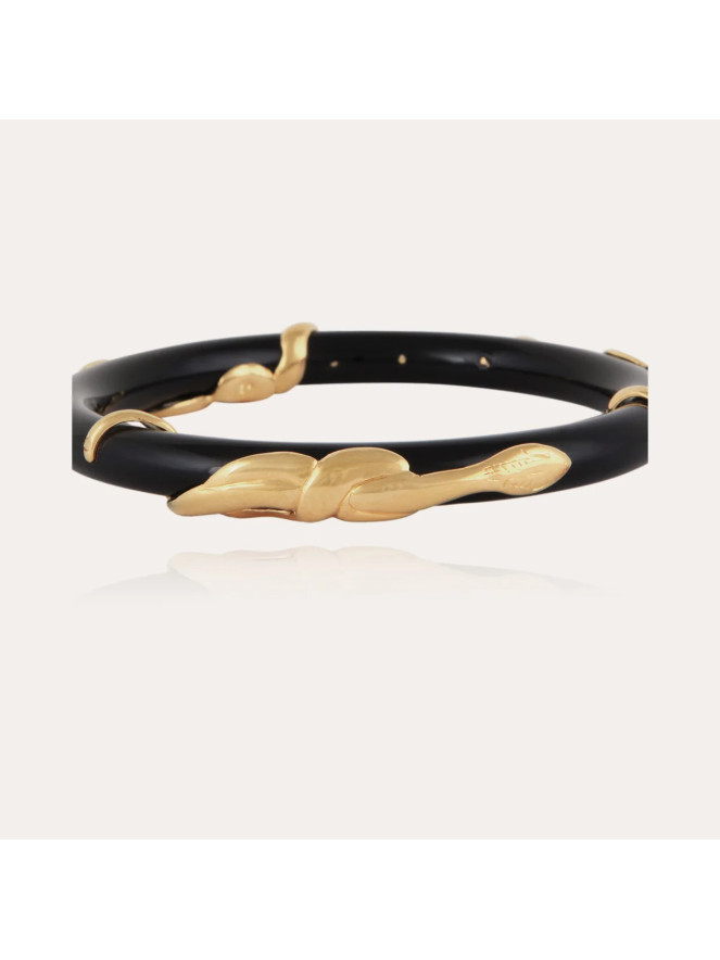 Bracelet Gas JONC COBRA acétate noir