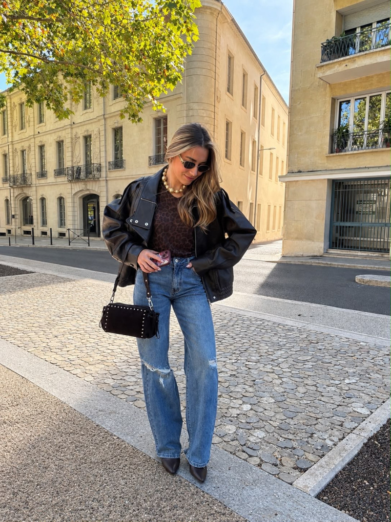 Perfecto Noir effet grainé