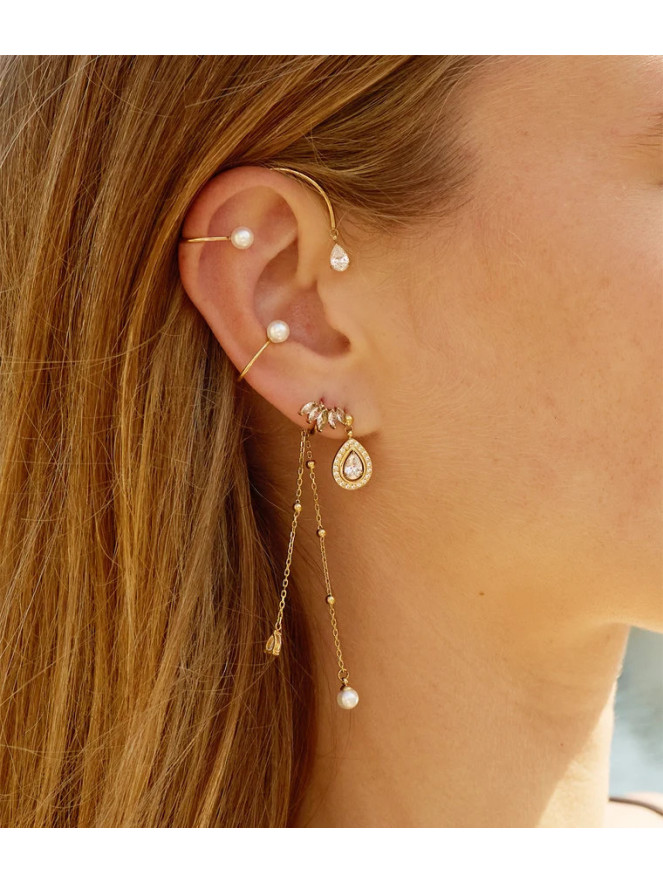 Boucle bijou d'oreille Zag SALINE