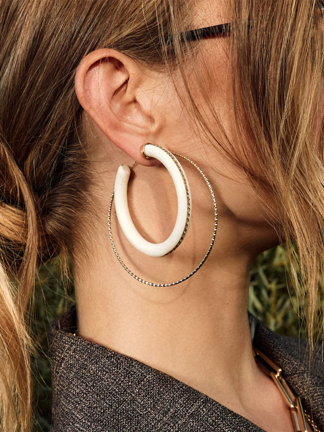 Boucles d'oreilles Zag RHODO