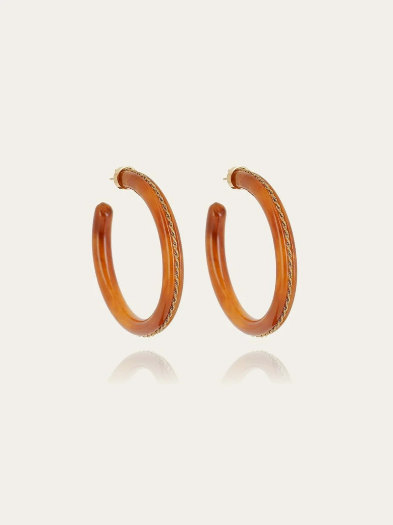 Boucles d'oreilles Zag RHODO